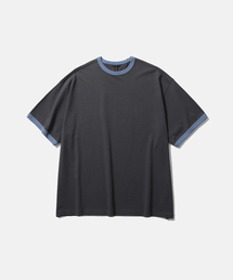MOIF（モイフ）の「[SS26] RINGER H/S TEE / CHARCOAL（Tシャツ/カットソー）」