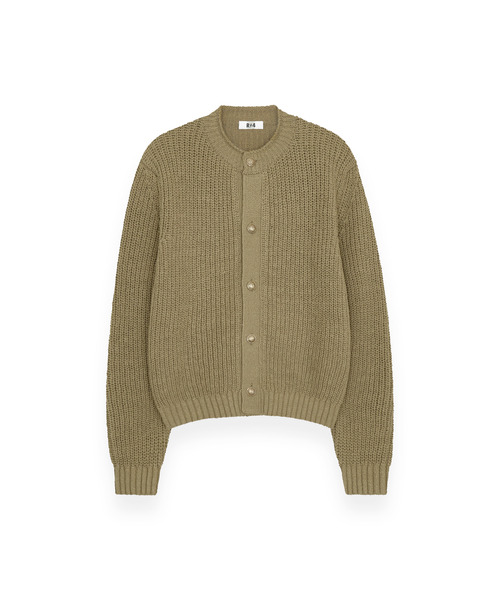 R-0067 / Raw Cotton Cardigan (Beige) — кардиган из сырого хлопка (бежевый)