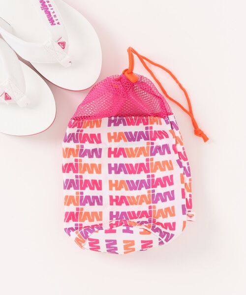 ROXY(ロキシー)の「ROXY x HAWAIIAN AIRLINES FLIP FLOP ポーチ付きビーチサンダル 【2026年夏モデル】(サンダル・レディース・ホワイト/ベージュ・25cm/24cm/23cm)」の3枚目の写真