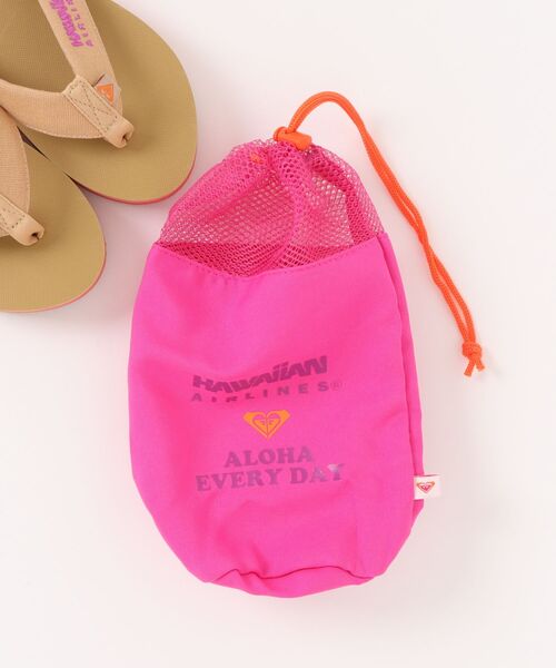 ROXY(ロキシー)の「ROXY x HAWAIIAN AIRLINES FLIP FLOP ポーチ付きビーチサンダル 【2026年夏モデル】(サンダル・レディース・ホワイト/ベージュ・25cm/24cm/23cm)」の4枚目の写真