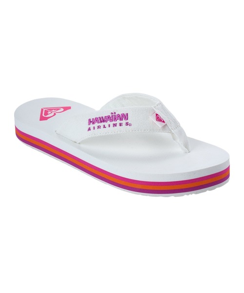 ROXY(ロキシー)の「ROXY x HAWAIIAN AIRLINES FLIP FLOP ポーチ付きビーチサンダル 【2026年夏モデル】(サンダル・レディース・ホワイト/ベージュ・25cm/24cm/23cm)」の6枚目の写真