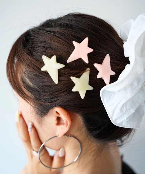 SANSeLF(サンセルフ)の「【SANSeLF】2セットスターモチーフヘアピン saa26s080(ヘアピン・レディース・A/B・FREE)」の2枚目の写真