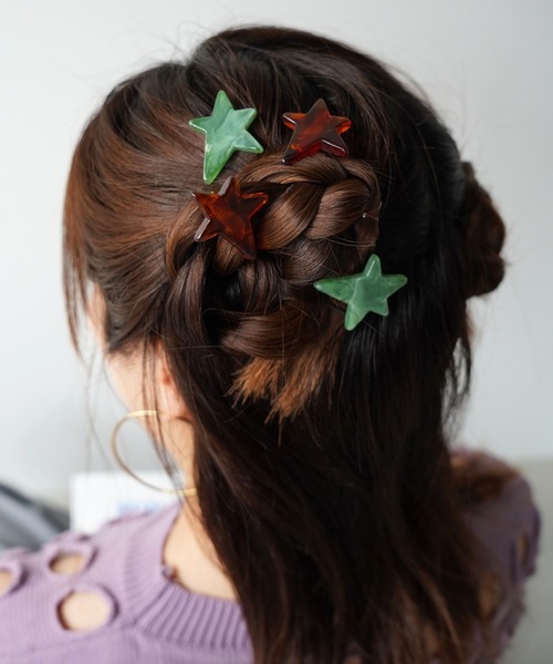 SANSeLF(サンセルフ)の「【SANSeLF】2セットスターモチーフヘアピン saa26s080(ヘアピン・レディース・A/B・FREE)」の6枚目の写真