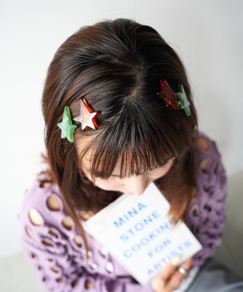 SANSeLF(サンセルフ)の「【SANSeLF】2セットスターモチーフヘアピン saa26s080(ヘアピン・レディース・A/B・FREE)」の7枚目の写真