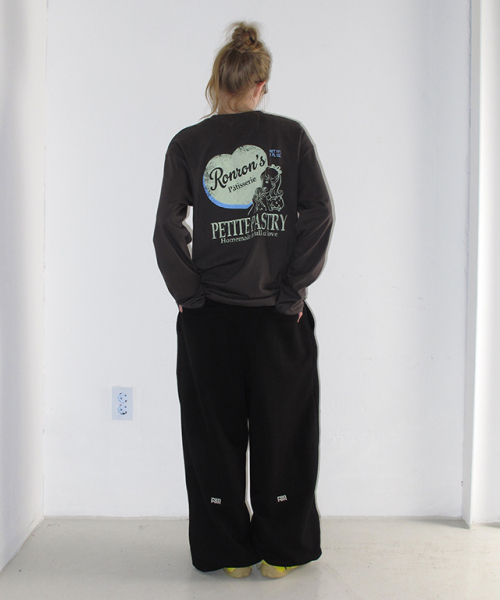 RONRON（ロンロン）の「SUBTLE LOGO WIDE SWEAT PANTS BLACK（その他パンツ・レディース・その他・FREE）」の5枚目の写真