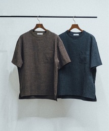 ADAM（アダム）の「メランジサーフェイスプルオーバー/セットアップ対応/イージーケア（Tシャツ/カットソー）」