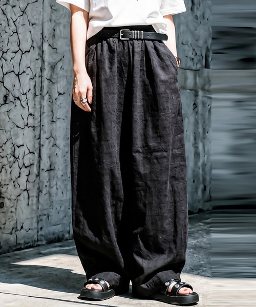 antiqua(アンティカ)の「ロング ワイドパンツ(その他パンツ・レディース・ブラック・ONESIZE)」の3枚目の写真