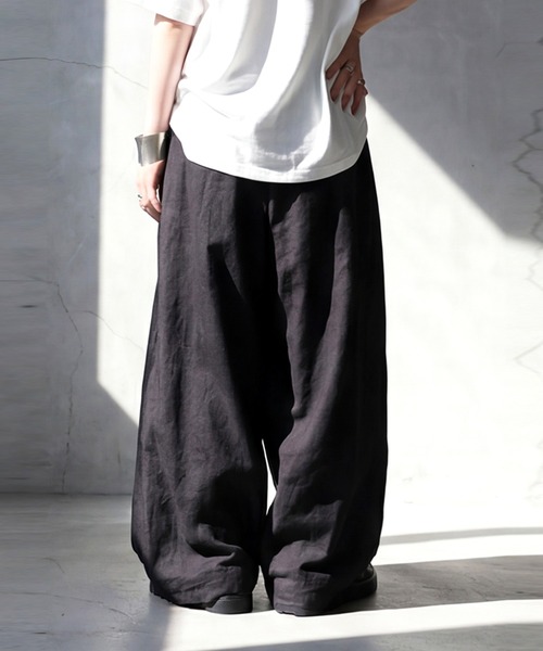 antiqua(アンティカ)の「ロング ワイドパンツ(その他パンツ・レディース・ブラック・ONESIZE)」の6枚目の写真