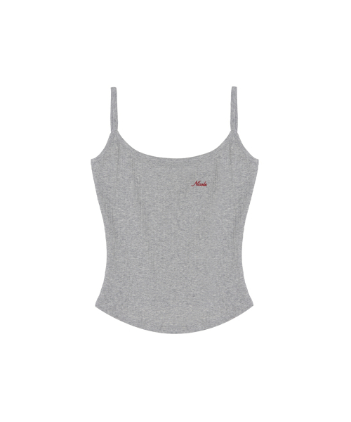 NICK&NICOLE(ニックアンドニコール)の「RIBBED LOGO CAMI TOP_GRAY(Tシャツ/カットソー・レディース・その他・FREE)」の4枚目の写真