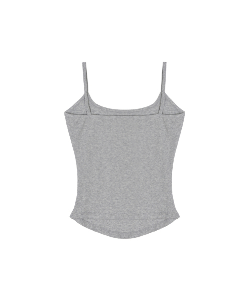 NICK&NICOLE(ニックアンドニコール)の「RIBBED LOGO CAMI TOP_GRAY(Tシャツ/カットソー・レディース・その他・FREE)」の5枚目の写真