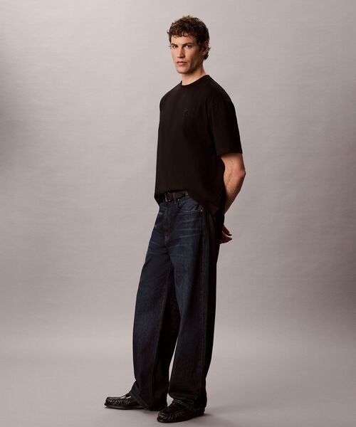 Calvin Klein(カルバン・クライン)の「クーリングジャージーリラックスバックロゴTシャツ(Tシャツ/カットソー・メンズ・ライトブルー/ブラック・L/M/S/XL)」の9枚目の写真