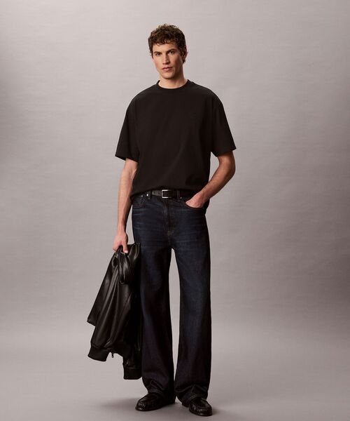 Calvin Klein(カルバン・クライン)の「クーリングジャージーリラックスバックロゴTシャツ(Tシャツ/カットソー・メンズ・ライトブルー/ブラック・L/M/S/XL)」の7枚目の写真