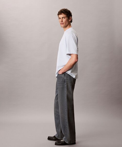 Calvin Klein(カルバン・クライン)の「クーリングジャージーリラックスバックロゴTシャツ(Tシャツ/カットソー・メンズ・ライトブルー/ブラック・L/M/S/XL)」の5枚目の写真