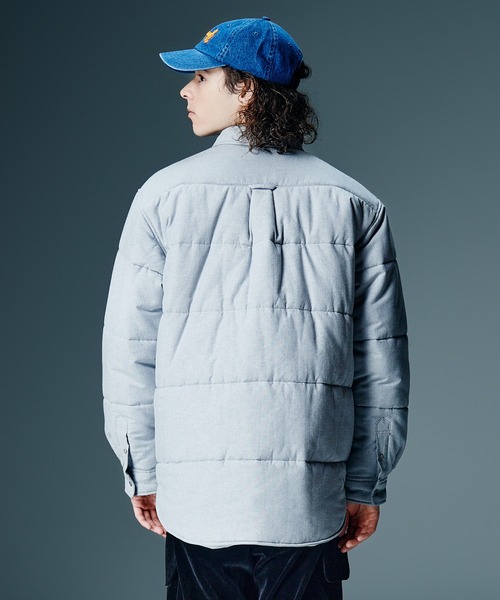 glamb(グラム)の「Button Down Puff Jacket / ボタンダウンパフジャケット(ブルゾン・メンズ・グレー/ブルー/イエロー・S/M/L)」の15枚目の写真
