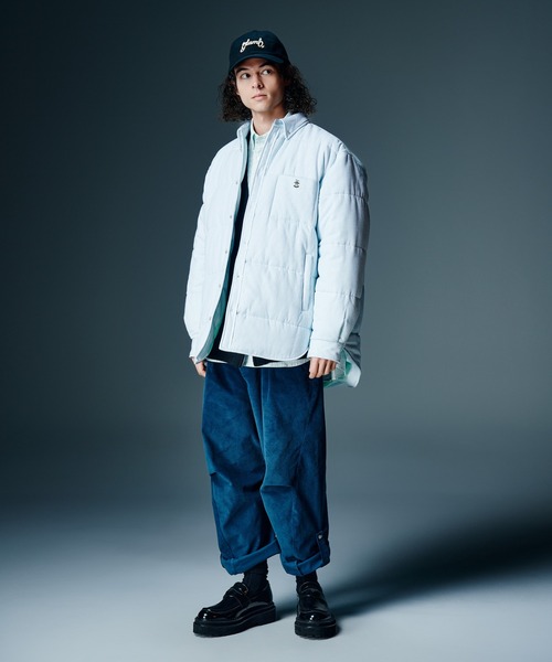 glamb(グラム)の「Button Down Puff Jacket / ボタンダウンパフジャケット(ブルゾン・メンズ・グレー/ブルー/イエロー・S/M/L)」の21枚目の写真