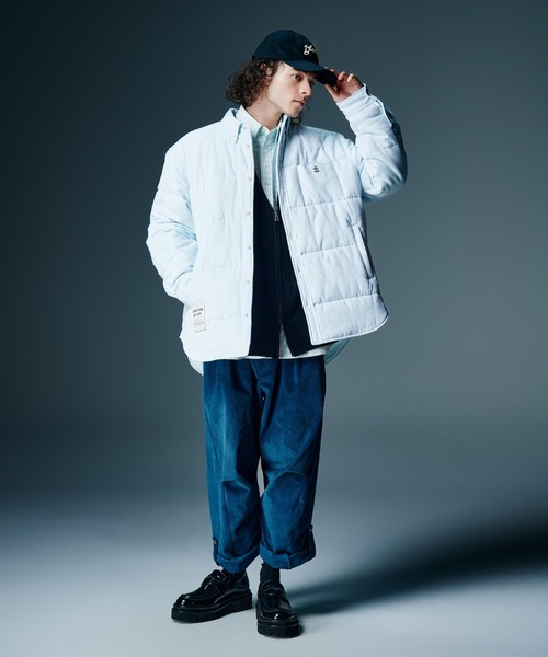 glamb(グラム)の「Button Down Puff Jacket / ボタンダウンパフジャケット(ブルゾン・メンズ・グレー/ブルー/イエロー・S/M/L)」の22枚目の写真