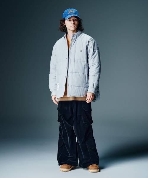 glamb(グラム)の「Button Down Puff Jacket / ボタンダウンパフジャケット(ブルゾン・メンズ・グレー/ブルー/イエロー・S/M/L)」の17枚目の写真