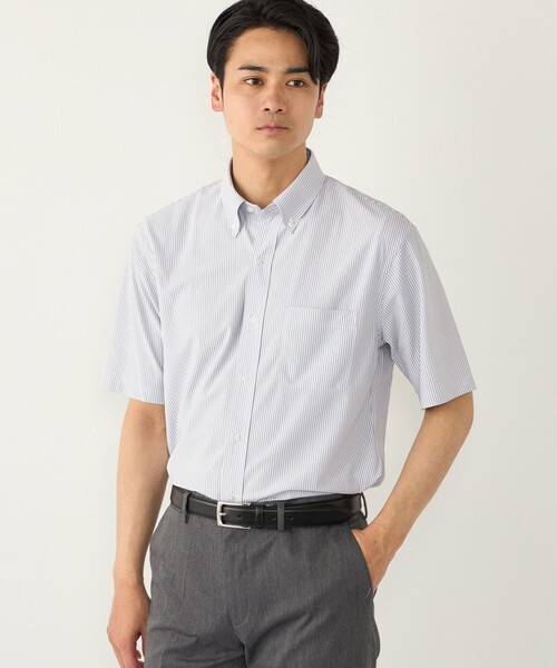 SHIPS Colors:〈吸水速乾・接触冷感〉SMART TECH(R) ノーアイロン 半袖