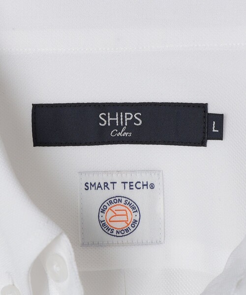 SHIPS Colors(シップス カラーズ)の「SHIPS Colors:〈吸水速乾・接触冷感〉SMART TECH(R) ノーアイロン 半袖シャツ(ビジネスシャツ・メンズ・ライトグレー/ライトブルー/オフホワイト・SMALL/MEDIUM/LARGE/X-LARGE)」の11枚目の写真