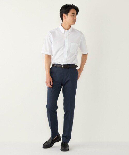 SHIPS Colors(シップス カラーズ)の「SHIPS Colors:〈吸水速乾・接触冷感〉SMART TECH(R) ノーアイロン 半袖シャツ(ビジネスシャツ・メンズ・ライトグレー/ライトブルー/オフホワイト・SMALL/MEDIUM/LARGE/X-LARGE)」の18枚目の写真