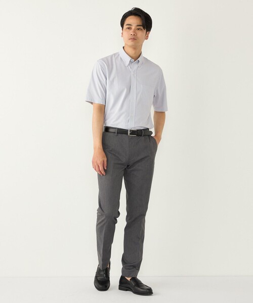 SHIPS Colors(シップス カラーズ)の「SHIPS Colors:〈吸水速乾・接触冷感〉SMART TECH(R) ノーアイロン 半袖シャツ(ビジネスシャツ・メンズ・ライトグレー/ライトブルー/オフホワイト・SMALL/MEDIUM/LARGE/X-LARGE)」の20枚目の写真