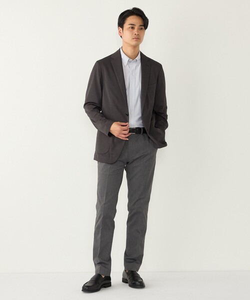 SHIPS Colors(シップス カラーズ)の「SHIPS Colors:〈吸水速乾・接触冷感〉SMART TECH(R) ノーアイロン 半袖シャツ(ビジネスシャツ・メンズ・ライトグレー/ライトブルー/オフホワイト・SMALL/MEDIUM/LARGE/X-LARGE)」の21枚目の写真
