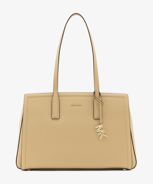 MICHAEL KORS(マイケルコース)の「LAILA レザー トート ミディアム(トートバッグ・レディース・ベージュ系・FREE)」の1枚目の写真