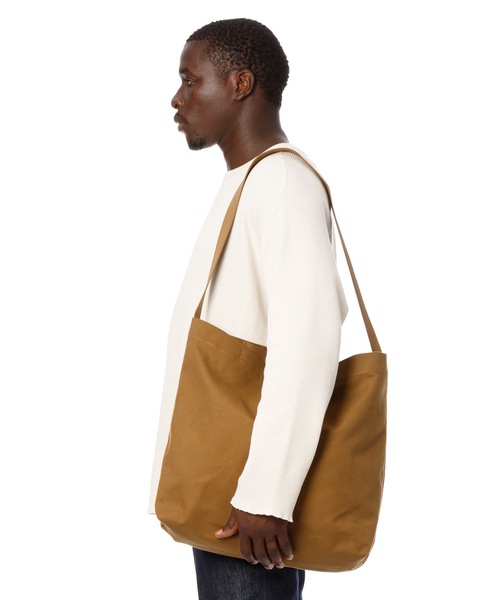 DAILY STANDARD by SANDINISTA（デイリースタンダードバイサンディニスタ）の「Canvas Student Shoulder Bag / キャンバスショルダーバッグ（ショルダーバッグ・メンズ・ブラック/ベージュ系その他/ネイビー・FREE）」の17枚目の写真