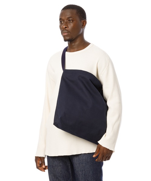 DAILY STANDARD by SANDINISTA（デイリースタンダードバイサンディニスタ）の「Canvas Student Shoulder Bag / キャンバスショルダーバッグ（ショルダーバッグ・メンズ・ブラック/ベージュ系その他/ネイビー・FREE）」の12枚目の写真