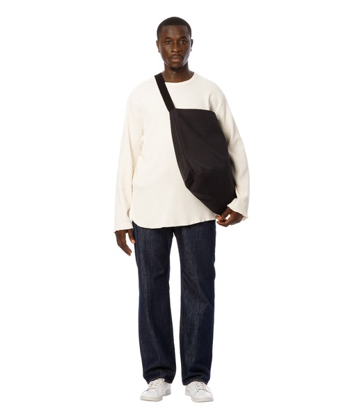 DAILY STANDARD by SANDINISTA（デイリースタンダードバイサンディニスタ）の「Canvas Student Shoulder Bag / キャンバスショルダーバッグ（ショルダーバッグ・メンズ・ブラック/ベージュ系その他/ネイビー・FREE）」の7枚目の写真