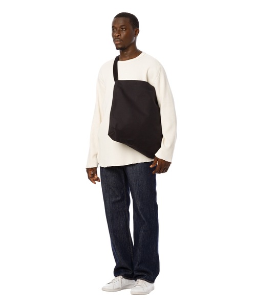 DAILY STANDARD by SANDINISTA（デイリースタンダードバイサンディニスタ）の「Canvas Student Shoulder Bag / キャンバスショルダーバッグ（ショルダーバッグ・メンズ・ブラック/ベージュ系その他/ネイビー・FREE）」の6枚目の写真
