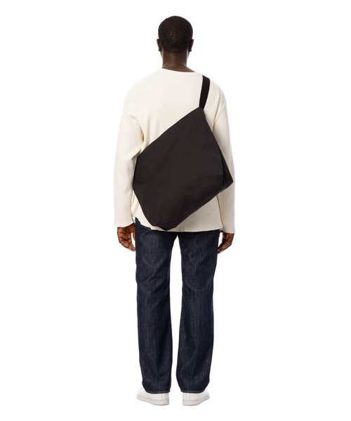 DAILY STANDARD by SANDINISTA（デイリースタンダードバイサンディニスタ）の「Canvas Student Shoulder Bag / キャンバスショルダーバッグ（ショルダーバッグ・メンズ・ブラック/ベージュ系その他/ネイビー・FREE）」の4枚目の写真