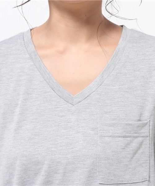 OUTLET（アウトレット）の「【Discoat】後ロ異素材使イP/O（Tシャツ/カットソー・レディース・杢グレー・FREE）」の5枚目の写真