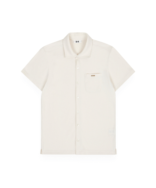 R-4(アールフォー)の「R-0051 / COZY BRUSH - RESORT SHIRTS(IVORY)(Tシャツ/カットソー・メンズ・アイボリー・MEDIUM/LARGE/X-LARGE)」の1枚目の写真