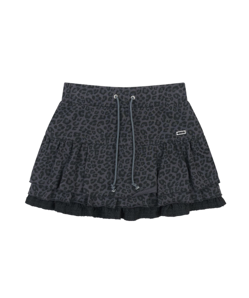 ORDINARY HOLIDAY（オーディナリー ホリデー）の「TIERED MINI SKIRT [CHARCOAL]（スカート・レディース・その他・FREE）」の3枚目の写真