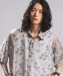 RAGEBLUE | SHEER FLOWER LOOSE SILHOUETTE SHIRTS/シアーフラワー柄ルーズシルエットシャツ(シャツ/ブラウス)