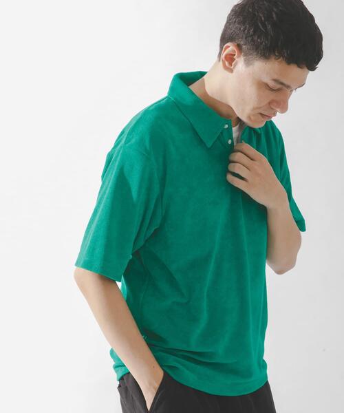 URBAN RESEARCH Sonny Label(アーバンリサーチサニーレーベル)の「配色パイルポロシャツ(ポロシャツ・メンズ・ネイビー/グレー/グリーン・MEDIUM/LARGE)」の6枚目の写真