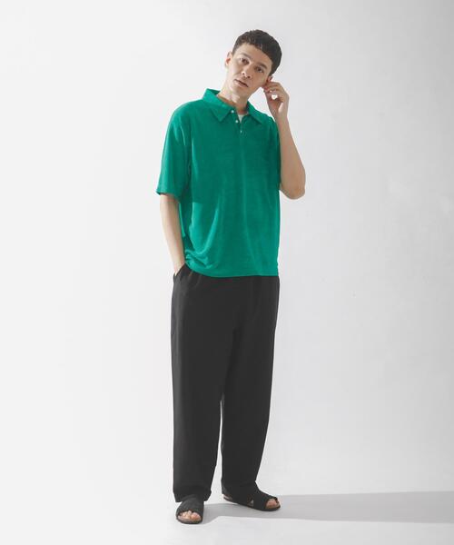 URBAN RESEARCH Sonny Label(アーバンリサーチサニーレーベル)の「配色パイルポロシャツ(ポロシャツ・メンズ・ネイビー/グレー/グリーン・MEDIUM/LARGE)」の8枚目の写真