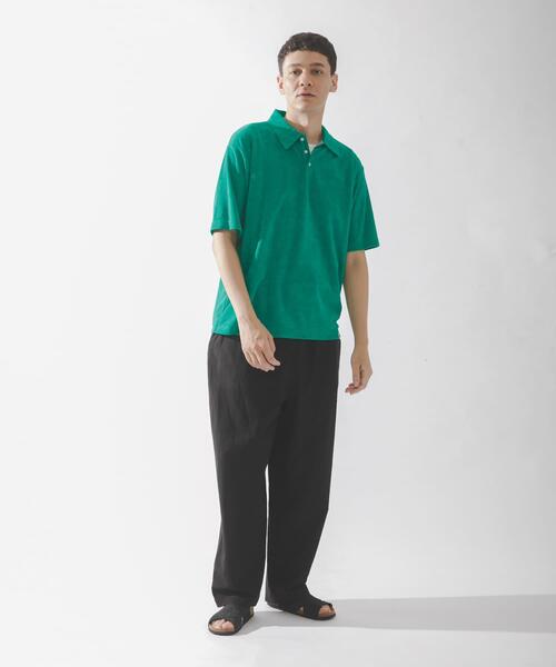 URBAN RESEARCH Sonny Label(アーバンリサーチサニーレーベル)の「配色パイルポロシャツ(ポロシャツ・メンズ・ネイビー/グレー/グリーン・MEDIUM/LARGE)」の9枚目の写真