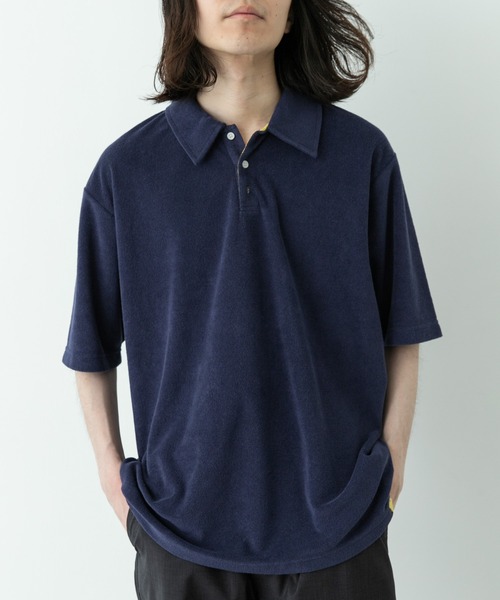 URBAN RESEARCH Sonny Label(アーバンリサーチサニーレーベル)の「配色パイルポロシャツ(ポロシャツ・メンズ・ネイビー/グレー/グリーン・MEDIUM/LARGE)」の3枚目の写真