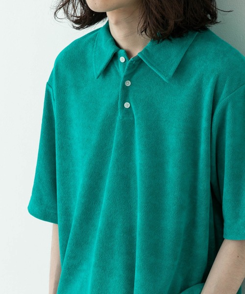 URBAN RESEARCH Sonny Label(アーバンリサーチサニーレーベル)の「配色パイルポロシャツ(ポロシャツ・メンズ・ネイビー/グレー/グリーン・MEDIUM/LARGE)」の2枚目の写真
