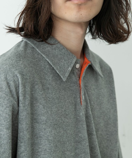 URBAN RESEARCH Sonny Label(アーバンリサーチサニーレーベル)の「配色パイルポロシャツ(ポロシャツ・メンズ・ネイビー/グレー/グリーン・MEDIUM/LARGE)」の6枚目の写真