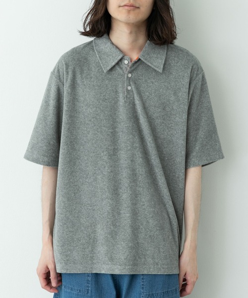 URBAN RESEARCH Sonny Label(アーバンリサーチサニーレーベル)の「配色パイルポロシャツ(ポロシャツ・メンズ・ネイビー/グレー/グリーン・MEDIUM/LARGE)」の4枚目の写真
