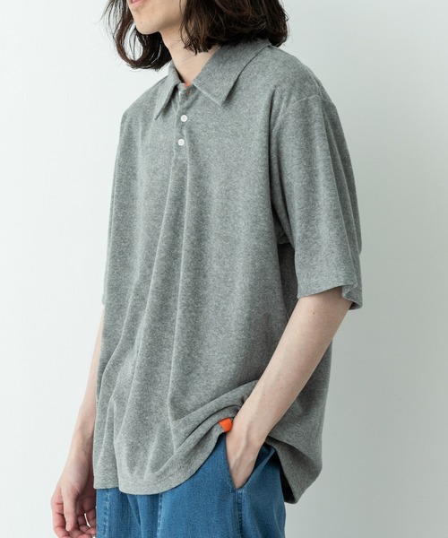 URBAN RESEARCH Sonny Label(アーバンリサーチサニーレーベル)の「配色パイルポロシャツ(ポロシャツ・メンズ・ネイビー/グレー/グリーン・MEDIUM/LARGE)」の5枚目の写真