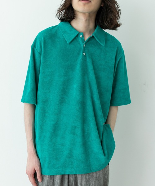 URBAN RESEARCH Sonny Label(アーバンリサーチサニーレーベル)の「配色パイルポロシャツ(ポロシャツ・メンズ・ネイビー/グレー/グリーン・MEDIUM/LARGE)」の11枚目の写真