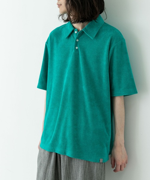 URBAN RESEARCH Sonny Label(アーバンリサーチサニーレーベル)の「配色パイルポロシャツ(ポロシャツ・メンズ・ネイビー/グレー/グリーン・MEDIUM/LARGE)」の12枚目の写真