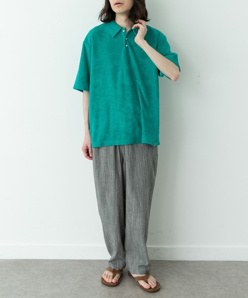 URBAN RESEARCH Sonny Label(アーバンリサーチサニーレーベル)の「配色パイルポロシャツ(ポロシャツ・メンズ・ネイビー/グレー/グリーン・MEDIUM/LARGE)」の15枚目の写真