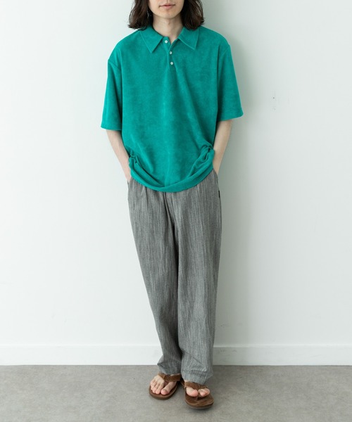 URBAN RESEARCH Sonny Label(アーバンリサーチサニーレーベル)の「配色パイルポロシャツ(ポロシャツ・メンズ・ネイビー/グレー/グリーン・MEDIUM/LARGE)」の16枚目の写真