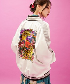 デニムジャケット EASE EXCLUSIVE ZIP UP JEAN JACKET art work by