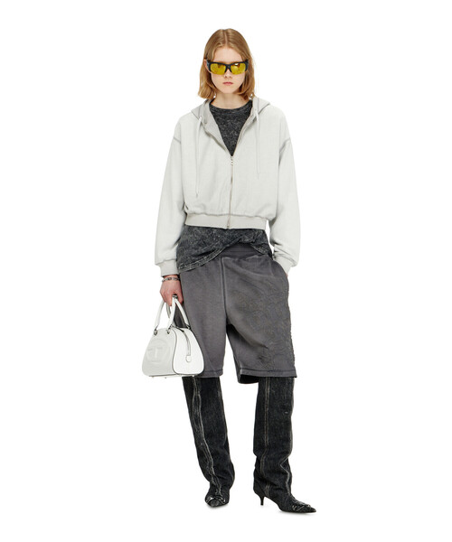 DIESEL（ディーゼル）の「ウィメンズ ジップアップパーカー F-SUNNY-HOOD-ZIP（パーカー・レディース・グレー系その他/ホワイト系その他・X-LARGE/LARGE/X-SMALL/SMALL/MEDIUM）」の9枚目の写真